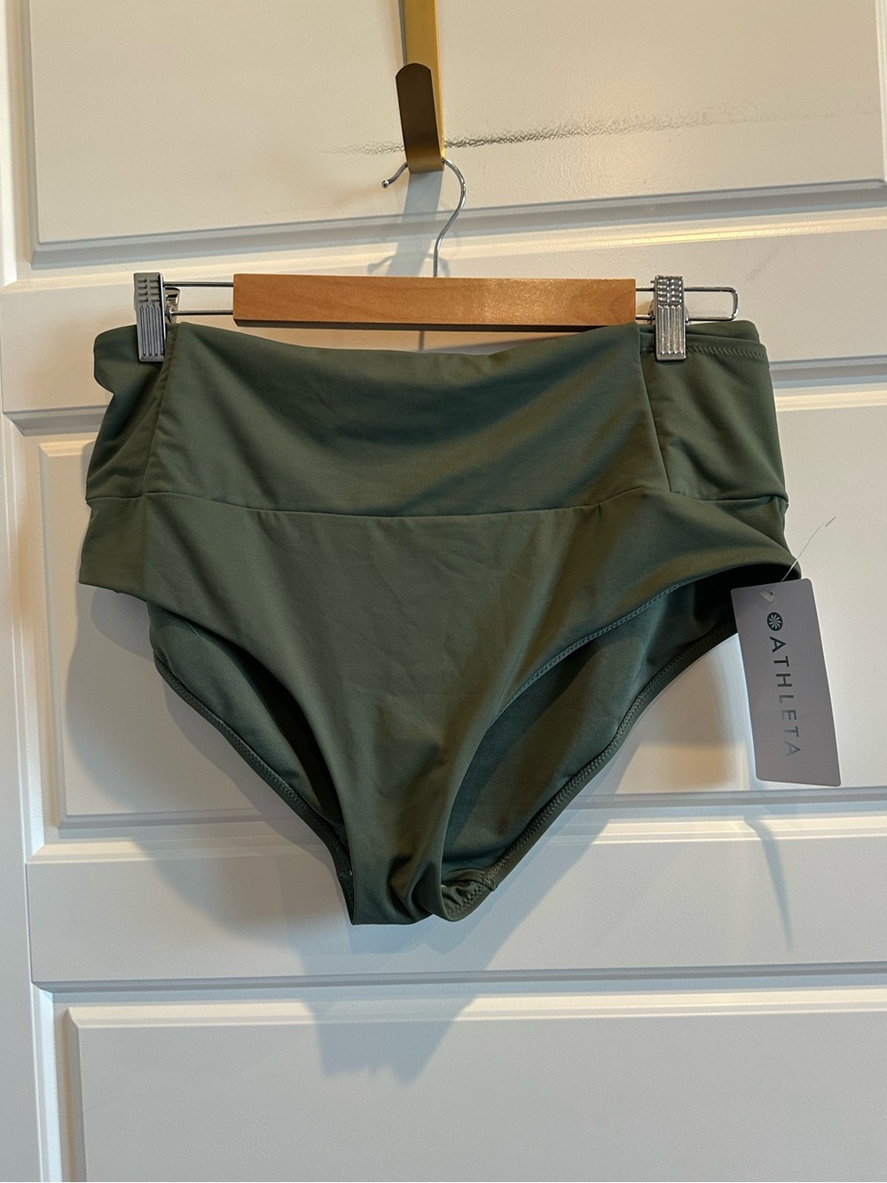 NWT Athleta Large Ultra High Waist Pocket Swim Bottom